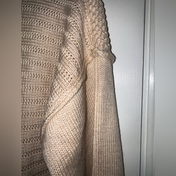 U-Knit NEW! Mixed Stitch Pullover Mock-Neck Sweater, Wool blend Size Large - Picture 5 of 13